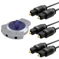BasAcc Toslink Cables/ 3-way Digital Optical Selector Switch