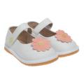 Little Blue Lamb Toddler SQ Series White Leather Squeaky Shoes