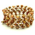 Gold Freshwater Pearl Bracelet (China)