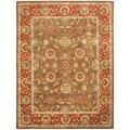 Handmade Heritage Beige/ Rust Wool Rug (11' x 17')