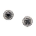 New! 10k White Gold 3/4ct TDW Black and White Diamond E