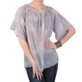 Journee Collection Women's Contemporary Plus Short-sleeve Chiffon Top