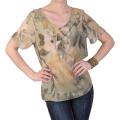Journee Collection Women's Contemporary Plus Ruffled Chiffon Top