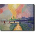 Andre Derain 'Charing Cross Bridge' Abstract Hand-painted Oil on Canvas