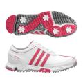 Adidas Women'sTraxion Lite FM White/ Pink Golf Shoes