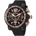 Graham Men's 'Silverstone' Black Dial Black Strap Chronograph Watch