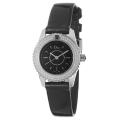 Christian Dior Women's 'Christal' Black Diamond Quartz Watch