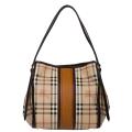 Burberry Small Beige/Brown Canvas Check Tote Bag