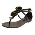 Celeste Women's 'Dora-06' Black Ruffle Gladiators