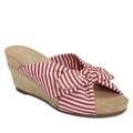 A2 by Aerosoles Women's 'Taillight' Red Striped Espadrilles