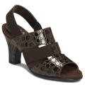 A2 by Aerosoles Women's 'Origin' Brown Patent Stretch Sandals
