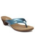 A2 by Aerosoles Women's 'Parlor Game' Turquoise Patent Thong Sandals