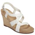 A2 by Aerosoles Women's 'Paintplush' White Wedged Sandals