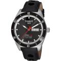 Tissot Men's 'PRS 516' Black Dial Black Leather Strap Automatic Watch