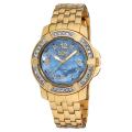 Burgi Women's Stainless Steel Diamond Bracelet Watch