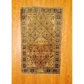 1940's Antique Persian Hand-knotted Hamadan Beige/ Ivory Wool Rug (4'4 x 7'3)