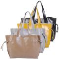 Journee Collection Women's Double Handle Faux Leather Tote Bag