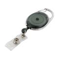 GBC BadgeMates Black Translucent Carabiner Badge Reels (Pack of 6)