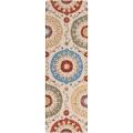 Hand-tufted White Canton Wool Rug (2'6 x 8')