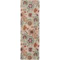 Hand-tufted White Canton Wool Rug (2'6 x 8')