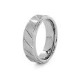 Cobalt and Tungsten Diagonal Groove Ring