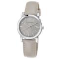 Burberry Women's 'Large Check' Tan Dial Tan Leather Strap Quartz Watch