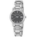 Burberry Women's 'Large Check' Black Dial Stainless Steel Watch