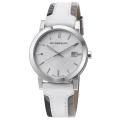 Burberry Men's 'Large Check' Smoked Check Fabric Strap Quartz Watch