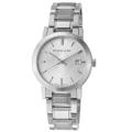 Burberry Men's 'Large Check' Silver Dial Stainless Steel Quartz Watch
