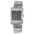 Burberry Men's 'Square' Grey Dial Stainless Steel Quartz Watch