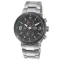Oris Men's 'TT1 Chronograph' Black Dial Stainless Steel Watch