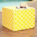Brooklyn Yelllow 30-inch Square Indoor/ Outdoor Ottoman