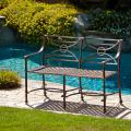Megan Outdoor Cast Aluminum Bench