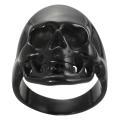 Daxx Black Stainless Steel Men's Skull Ring
