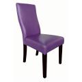 Livorna Faux Leather Boysenberry Curved-back Dining Chairs (Set of 2)