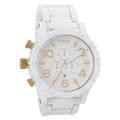 Nixon Men's '51-30' White Stainless Steel Chronograph Watch