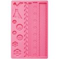Fondant And Gum Paste Silicone Mold-Fabric