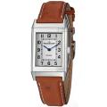 Jaeger-LeCoultre Women's 'Reverso' Silver Dial Leather Strap Watch