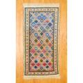Persian Tribal Kurdish Ivory/ Peach Wool Rug (3'6 x 6')