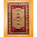 Persian Tribal Kurdish Ivory/ Red Wool Rug (4'3 x 6'8)