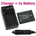 BasAccBattery/ Charger for Pentax D-Li88/ Optio H90/ P70/ P80/ W90