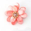 Peach Mother of Pearl Sweet Azalea Floral Pin/ Brooch (Thailand)