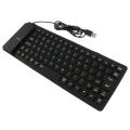 BasAcc Foldable Black USB Keyboard