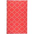 Hand-woven Red Wool Biro Rug (3'6 x 5'6)