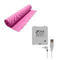 Yoga Mat and Battery Pack Combo for Nintendo Wii Fit- Pink