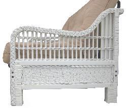 Kauai Full Wicker Futon Frame