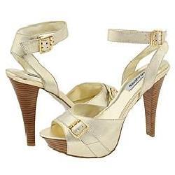Steve Madden Chrrome Gold Leather Sandals