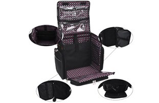 Mackinac Moon 'Everything Mary' Pink Rolling Tote