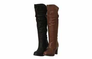 Branchini Women's 'Filippa' Leather Over-the-knee Boots