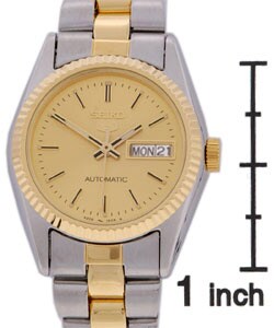 Seiko 5 Automatic Women's Two-tone Gold Dial Watch